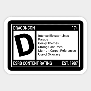 Rated D Sticker